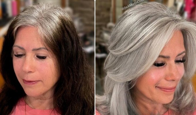 14 Amazing Transformations For Women With Gray Hair That Feel Beautiful Again (14 Photos)