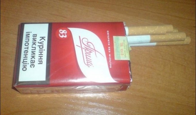 Сигареты «с фильтром» (2 фото)