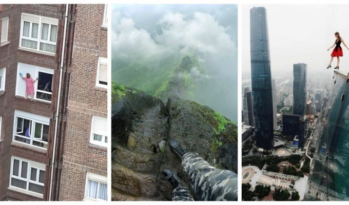 30 ризикованих знімків, зроблених на великій висоті (31 фото)
