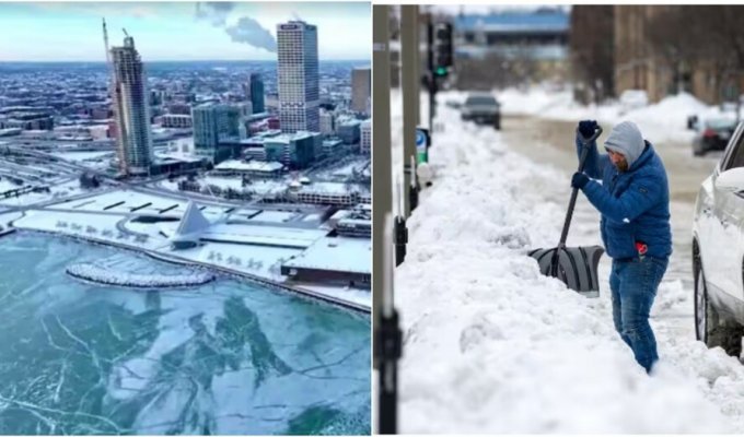 Winter in the USA: several dozen people died due to bad weather (4 photos + 3 videos)