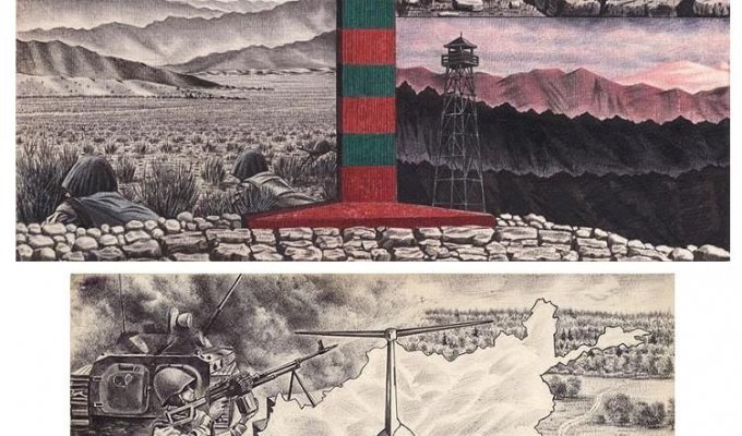 Рисунки русских солдат (6 фотографий)