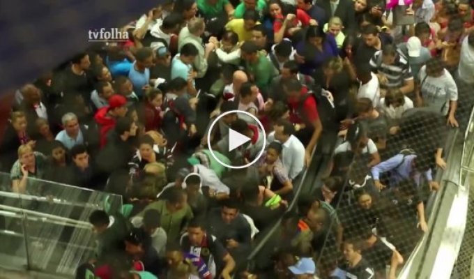 Адская давка в метро Сан Паулу