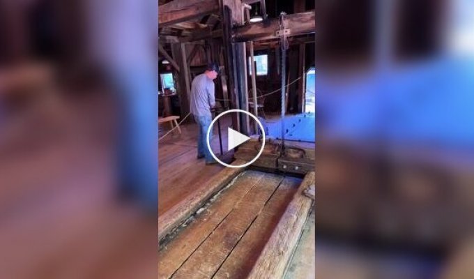 Машина времени: лесопилка XIX века, которая все еще работает на воде