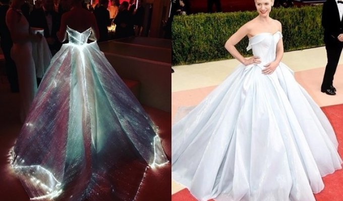 Сияющее платье превратило актрису Клэр Дэйнс в настоящую Золушку на балу Met Gala (7 фото)