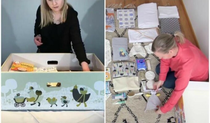 Финляндия уже 82 года дарит будущим мамам специальную коробку (6 фото + 1 видео)