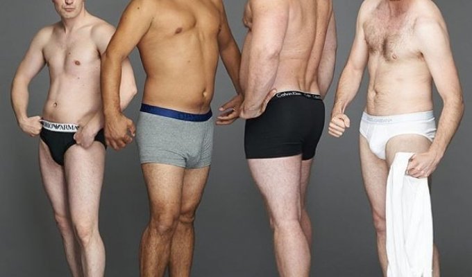 Обычные парни повторили фото моделей с рекламы мужского нижнего белья (6 фото)