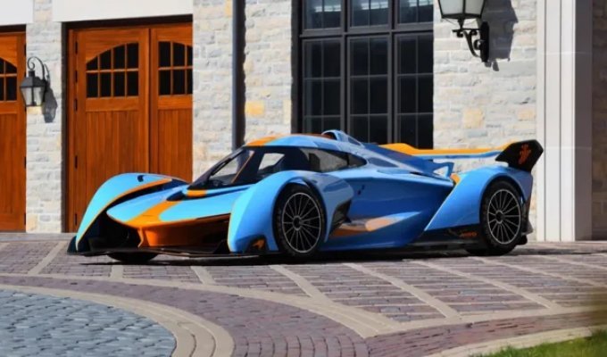 McLaren, созданный для компьютерной игры, продали на аукционе (8 фото)