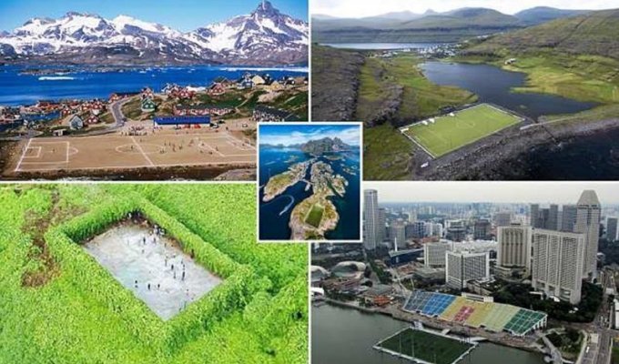 Самые невероятные футбольные поля мира (12 фото)