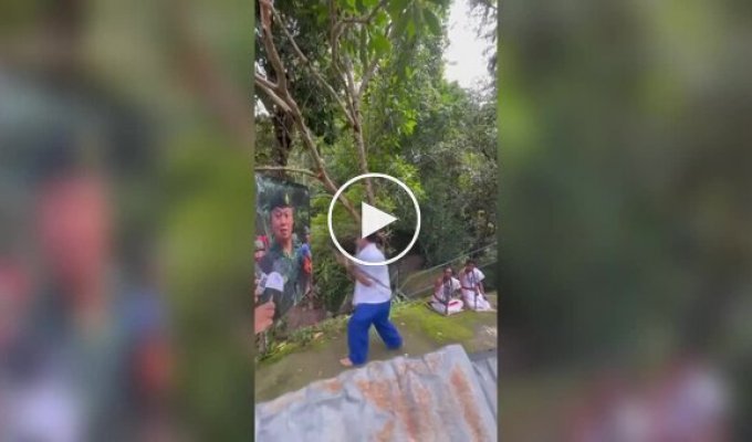A magical ritual was performed against a Thai general in Cambodia