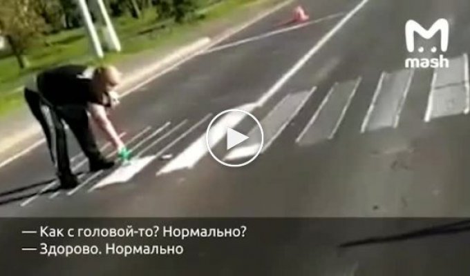 В Новой Москве задержали мужчину за самодельную пешеходную дорожку
