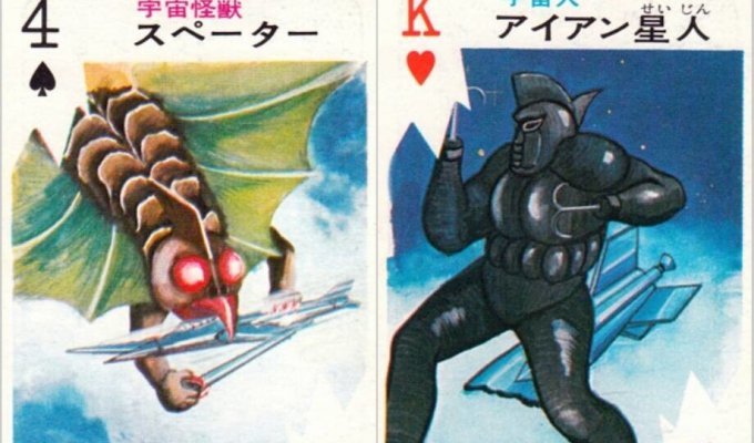Pachimon: playing cards from Japan, where instead of queens and kings there were monsters (13 photos)