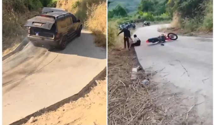 Такая горка не каждому по силам (2 фото + 1 видео)