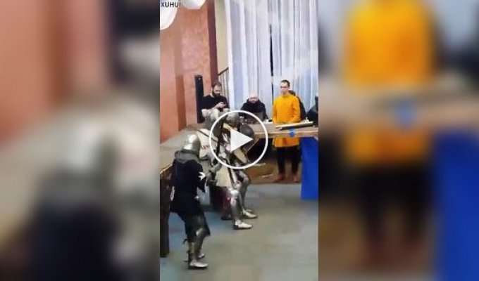 Случай на турнире по средневековому бою