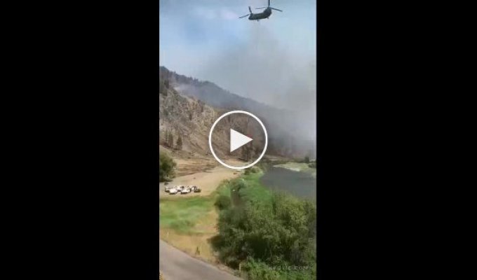 Неудачная посадка Boeing CH-47 Chinook