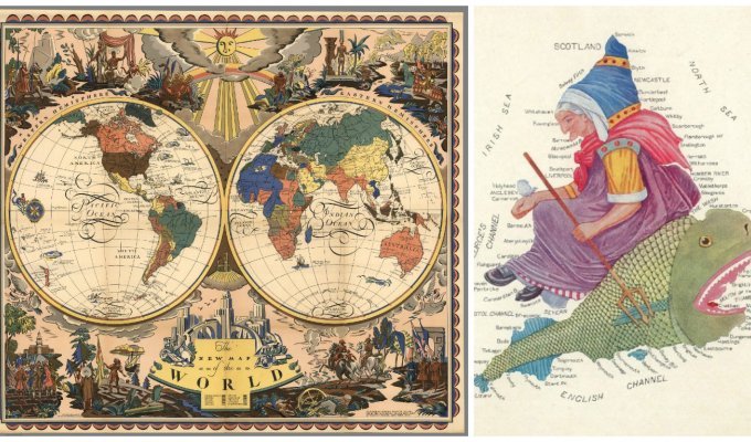 Коллекция исторических карт Дэвида Рамзи онлайн: невозможно оторваться (21 фото)