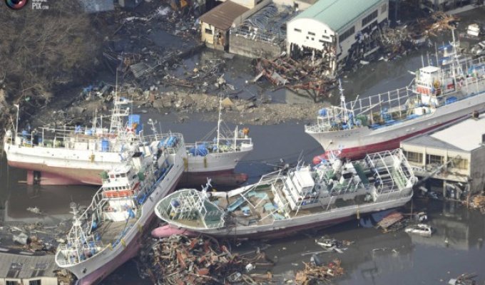 Последствия землетрясения и цунами в Японии (93 фото)