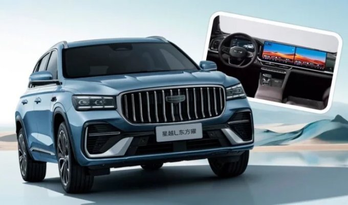 Обновлённый Geely Monjaro получил новый салон (9 фото)