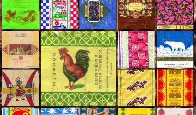Vintage candy wrappers (146 photos)
