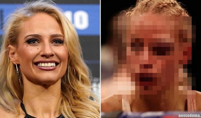 How girls-athletes look before and after the fight (11 photos)
