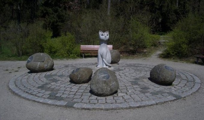 Памятники кошкам (22 фото)