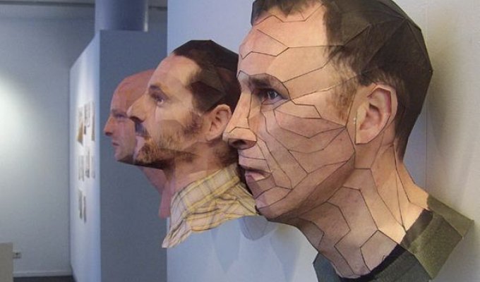 Бумажные 3D - скульптуры Берта Симонса