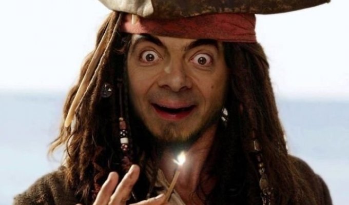 If Mr. Bean starred in all popular films (20 photos)