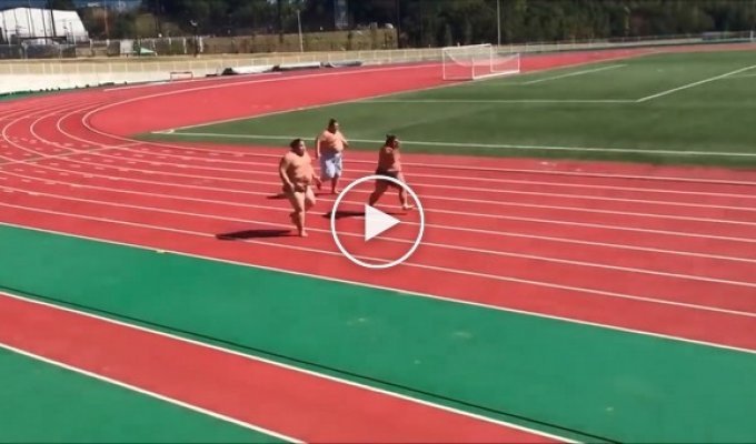If you want to lift your spirits, watch these sumo wrestlers race! I couldn't stop laughing
