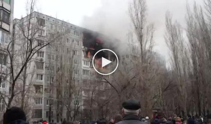 В Волгоградской многоэтажке произошел взрыв бытового газа