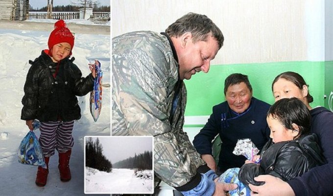 4-летняя девочка привела помощь к родным через зимнюю тайгу! (6 фото)