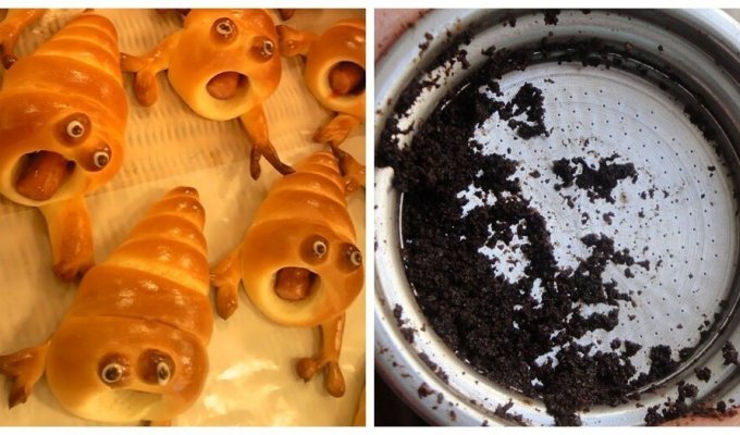 They are eaten and they look: funny and frightening ways to serve different dishes (16 photos)