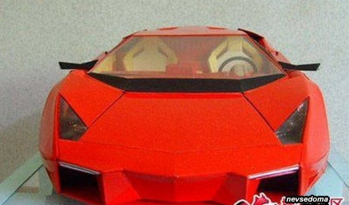 Lamborghini сделанная из сигаретных пачек (10 фото)