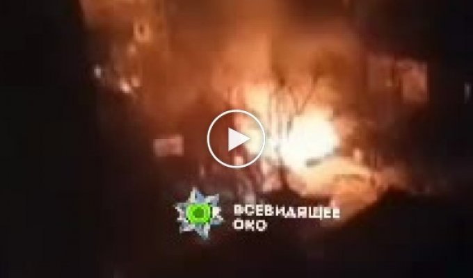 Еще видео с Николаева. Начался пожар