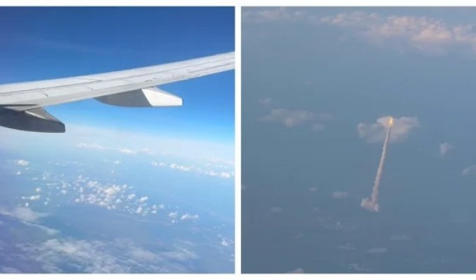 Вид из окна самолета, который запомнится надолго (3 фото + 1 видео)
