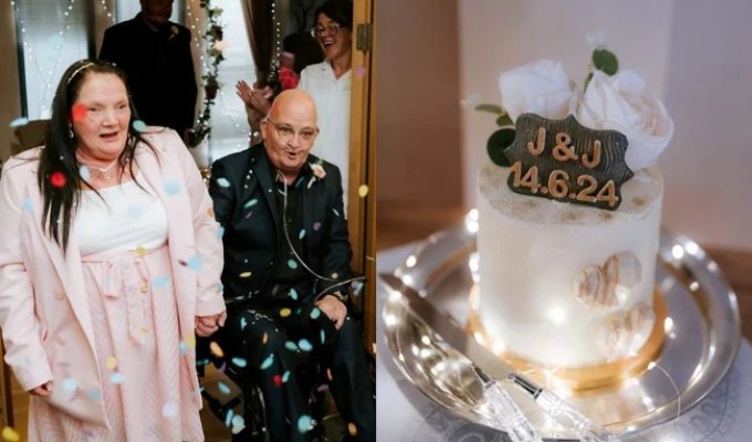 Terminally ill official married a cleaning lady (5 photos)