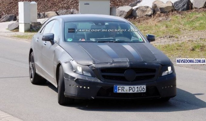 Шпионское видео Mercedes CLS 63 AMG (5 фото + видео)