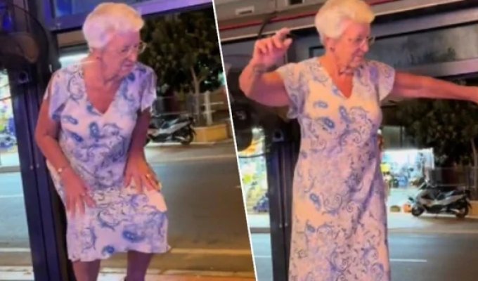 A grandmother danced on a table in Turkey and became a social media star (3 photos + 1 video)