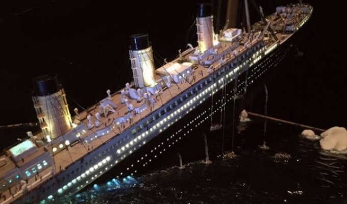 Удивительная диорама: Крушение Титаника (8 фото)