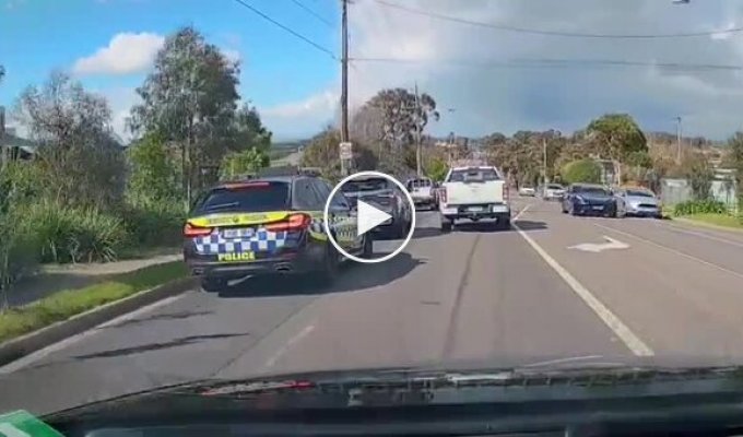 Cutting off a police officer—and getting caught immediately