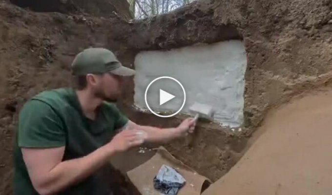 A gaming bunker: an enthusiast built a dugout for relaxing with a PS5