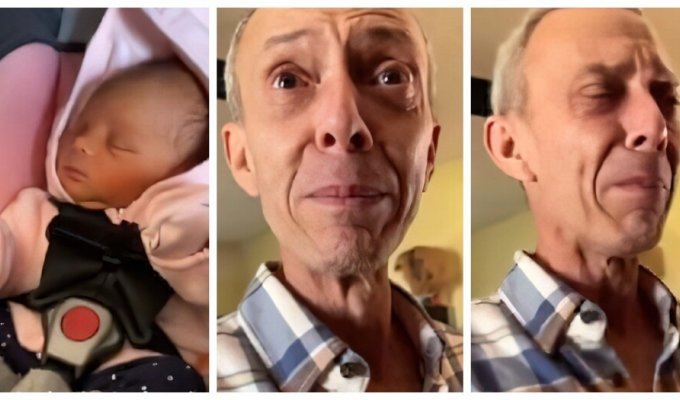 The woman gave her daughter the name of her stepfather and he could not hold back the tears (3 photos + 1 video)