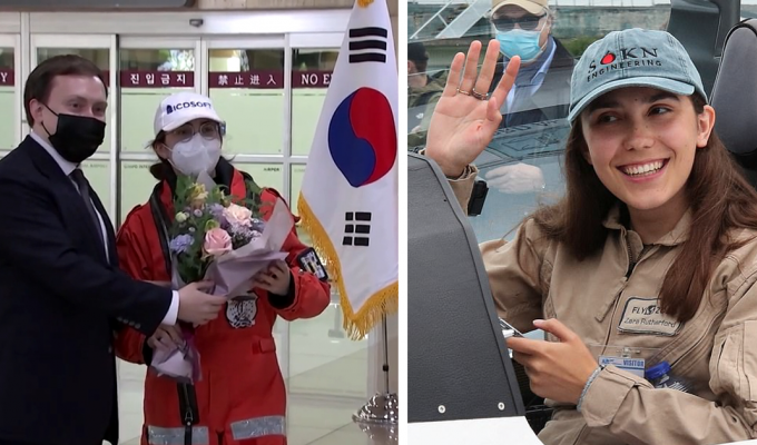 19-летняя летчица, совершающая кругосветное путешествие, приземлилась в Сеуле (4 фото + 1 видео)