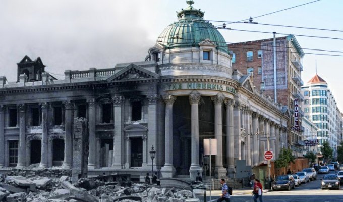 Сан-Франциско после землетрясения и сегодня (25 фото)