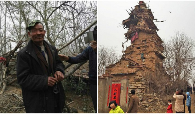 Будинок, який збудував псих. Сумна історія дивної споруди у китайському селі (8 фото)