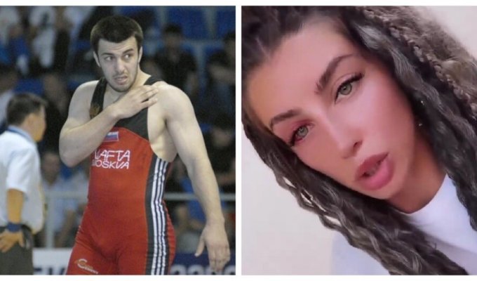 A former member of the Russian wrestling team and standard-bearer of the Tokyo Olympics beat a girl in Thailand for refusing to meet him (2 photos + 3 videos)