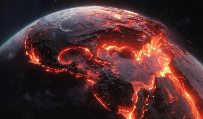 Почему ядро Земли не расплавило планету? (2 фото)