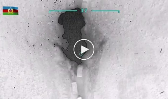 Военные кадры из Нагорного Карабаха - видео с азербайджанских дронов
