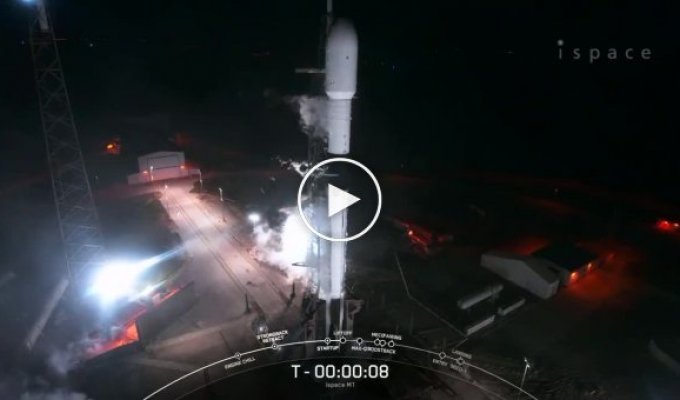 SpaceX успешно запустила в космос ракету с японским лунным модулем и первым арабским луноходом