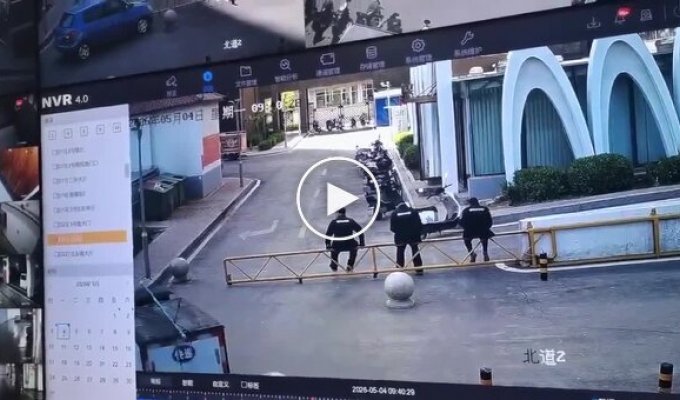 Delivery was ordered: A courier dropped workers