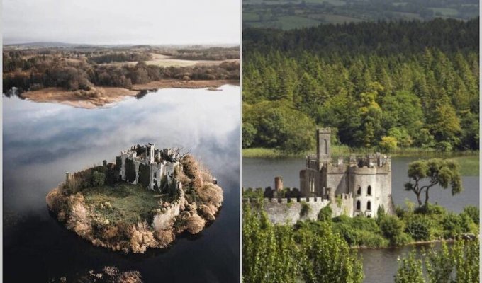 Irish castle McDermott: who decided to build a castle on a tiny island (6 photos)