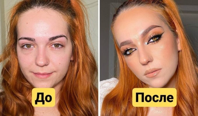 The girls just went to a good makeup artist and came out looking like unreal beauties (14 photos)